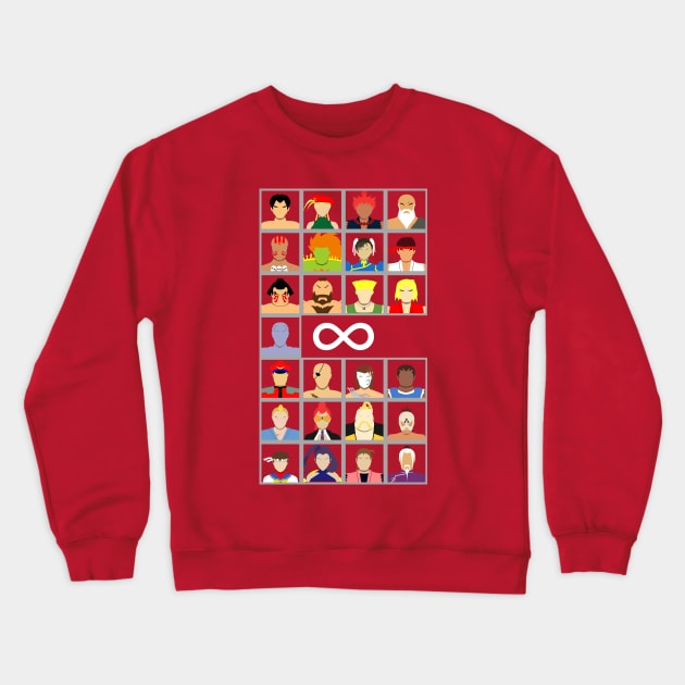 Select Your Character-Street Fighter 4 Crewneck Sweatshirt by MagicFlounder